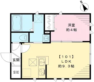 フレシール【101号室号室】の間取り