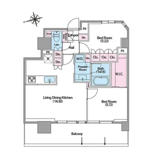 コンフォリア東新宿ステーションフロント【11階】の間取り