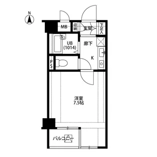 プレール新宿落合【6階】の間取り