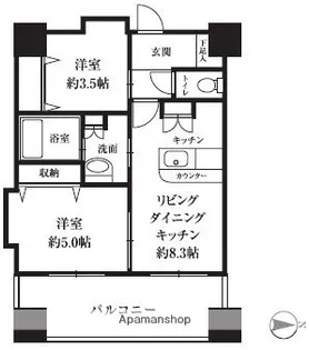 HF西新宿レジデンスWEST【10階】の間取り