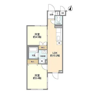 地蔵前マンション【1階】の間取り