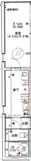 フュージョン板橋本町【203号室】の間取り