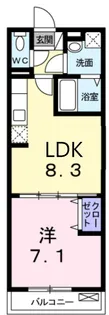 ロワ ソレイユ【3階】の間取り