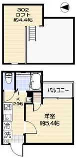 WILLOWS沼袋【3階】の間取り