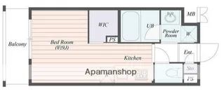B CITY APARTMENT SHINJUKU NW【403号室】の間取り
