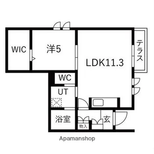 フォルテ【101号室】の間取り