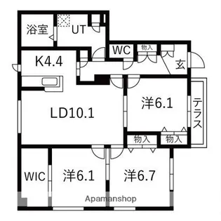フォルテ【1階】の間取り