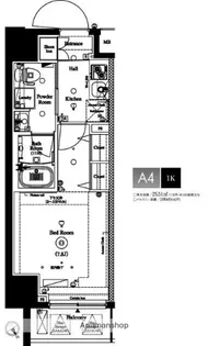 AXAS池袋レジデンス【3階】の間取り