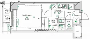ラフィスタ武蔵関【2階】の間取り