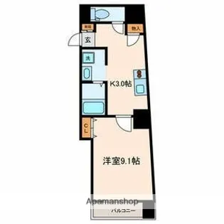 ボナール縁【803号室号室】の間取り