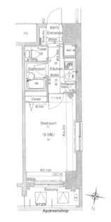 サンスタレ中村橋【801号室】の間取り