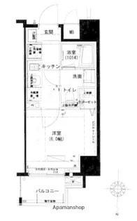ハーモニーレジデンス池袋♯002【4階】の間取り