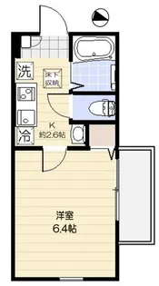 ノルデスタ小竹【1階】の間取り