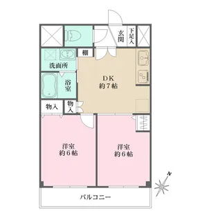 パストラル東中野【4階】の間取り