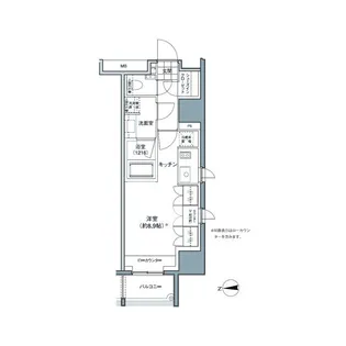 パークハビオ東中野【8階】の間取り