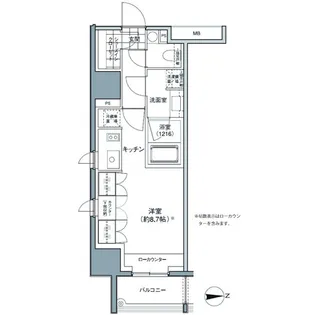パークハビオ東中野【3階】の間取り