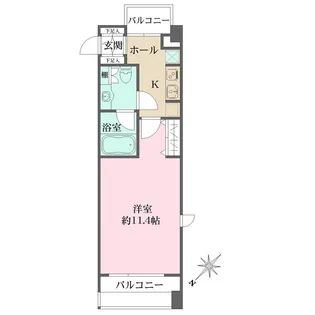 西新宿VIP ROYAL【3階】の間取り