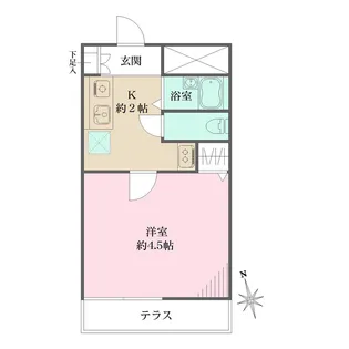 グリーンタウン5【1階】の間取り