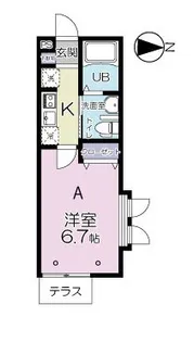 グランビル清水【1階】の間取り