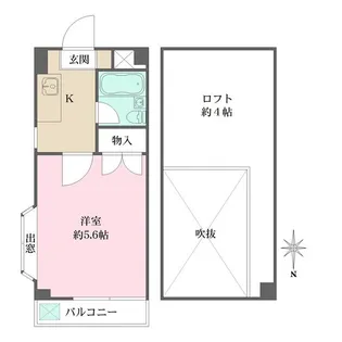 ユニヴェール【2階】の間取り
