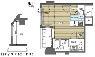 フェニックス大塚駅前弐番館【11階】の間取り