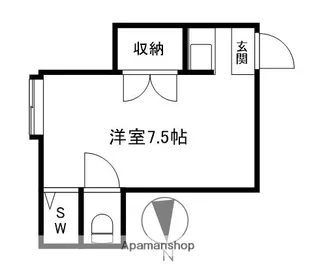 北野方荘【B-12号室】の間取り