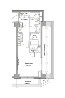 ザ・パークハビオ三軒茶屋テラス【4階】の間取り