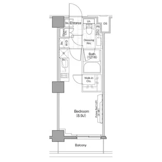 ザ・パークハビオ新宿【2階】の間取り