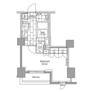 ザ・パークハビオ新宿【6階】の間取り
