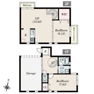 ONZE GARAGE【G号室】の間取り