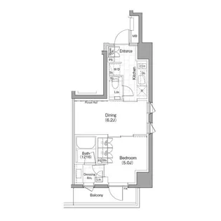 ザ・パークハビオ早稲田【4階】の間取り