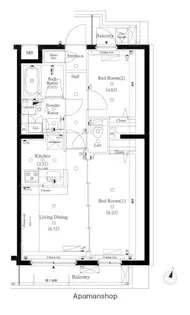 AXAS西新宿【4階】の間取り
