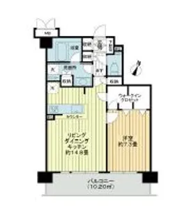 グランド・ガーラ代田橋【14階】の間取り