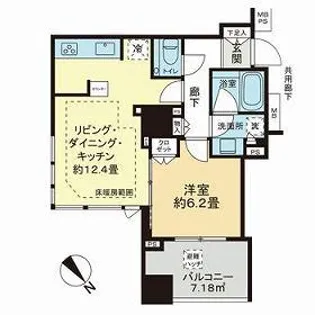 シティタワー池袋ウエストゲート【9階】の間取り