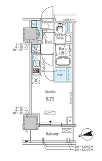 パークアクシス赤塚【11階】の間取り