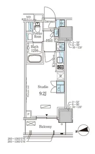 パークアクシス赤塚【10階】の間取り