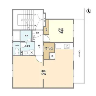 市ヶ谷加賀町アパートA棟【1階】の間取り
