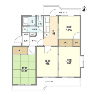 市ヶ谷加賀町アパートE棟【5階】の間取り