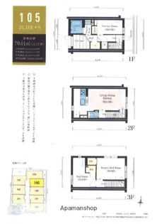 アジールデューク落合【3階】の間取り