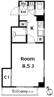 ガーデンコート【5階】の間取り