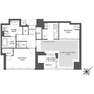 コンフォリア新中野【11階】の間取り