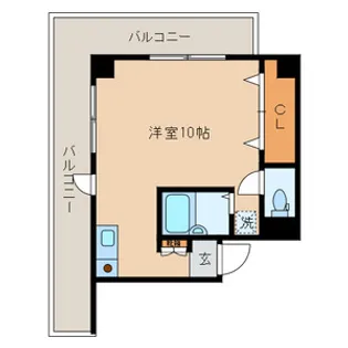 1Rの間取り画像