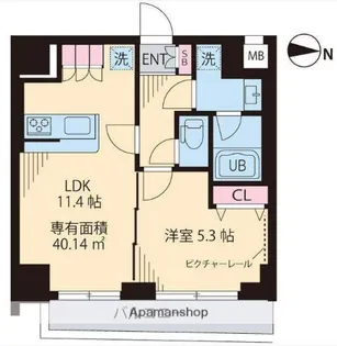 レガリア新中野【9階】の間取り