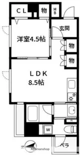 アリュイッテ富士見台【301号室】の間取り