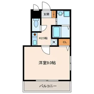ZELKOVA GARDEN【302号室号室】の間取り