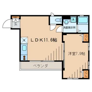 M Nマンション【4階】の間取り