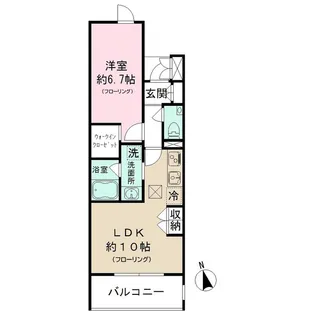 HEATHGATE DAIZAWA(ヒースゲート代沢)【1階】の間取り