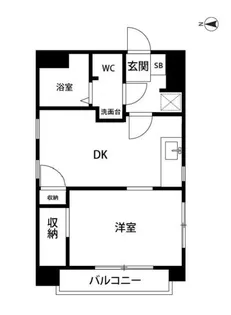 二葉ビル【6階】の間取り