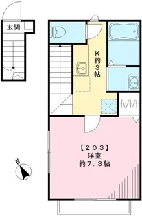 アーバンハイム・K【201号室号室】の間取り