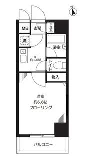 フォロス中村橋【2階】の間取り